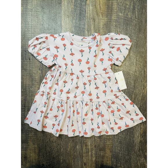 Jessica Simpson Girls Multicolor Floral Short Sleeve Tired Casual Dress 6X NWT - Picture 1 of 4
